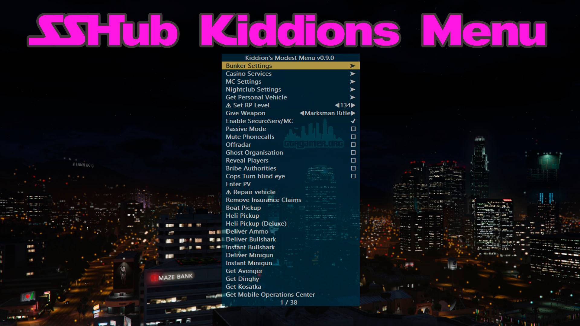 SSHub GTA 5 Mod Menu 2025
